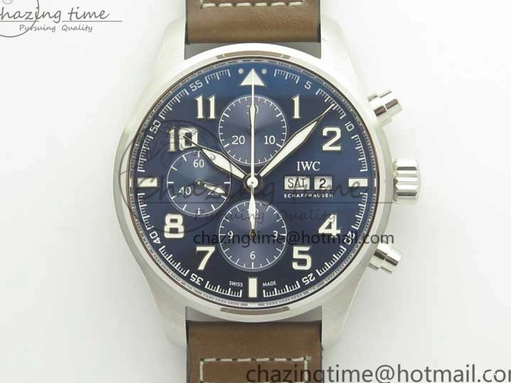 MIROTIME 1223 Pilot Chrono 377721 “Le Petit Prince” SS ZF 1:1 Best Edition on Brown Leather Strap A Snug 7180